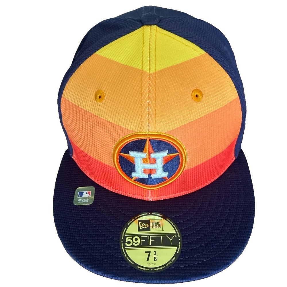 NWT New Era 59fifty Houston Astros Gradient Design Fitted Hat. Size 7-3/8